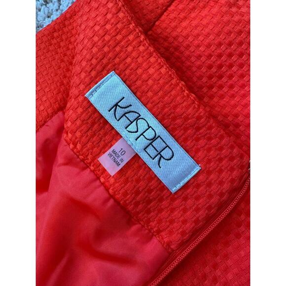 NWT - KASPER Skirt, size Women;s 10, Bright Red/Orange - Picture 4 of 11
